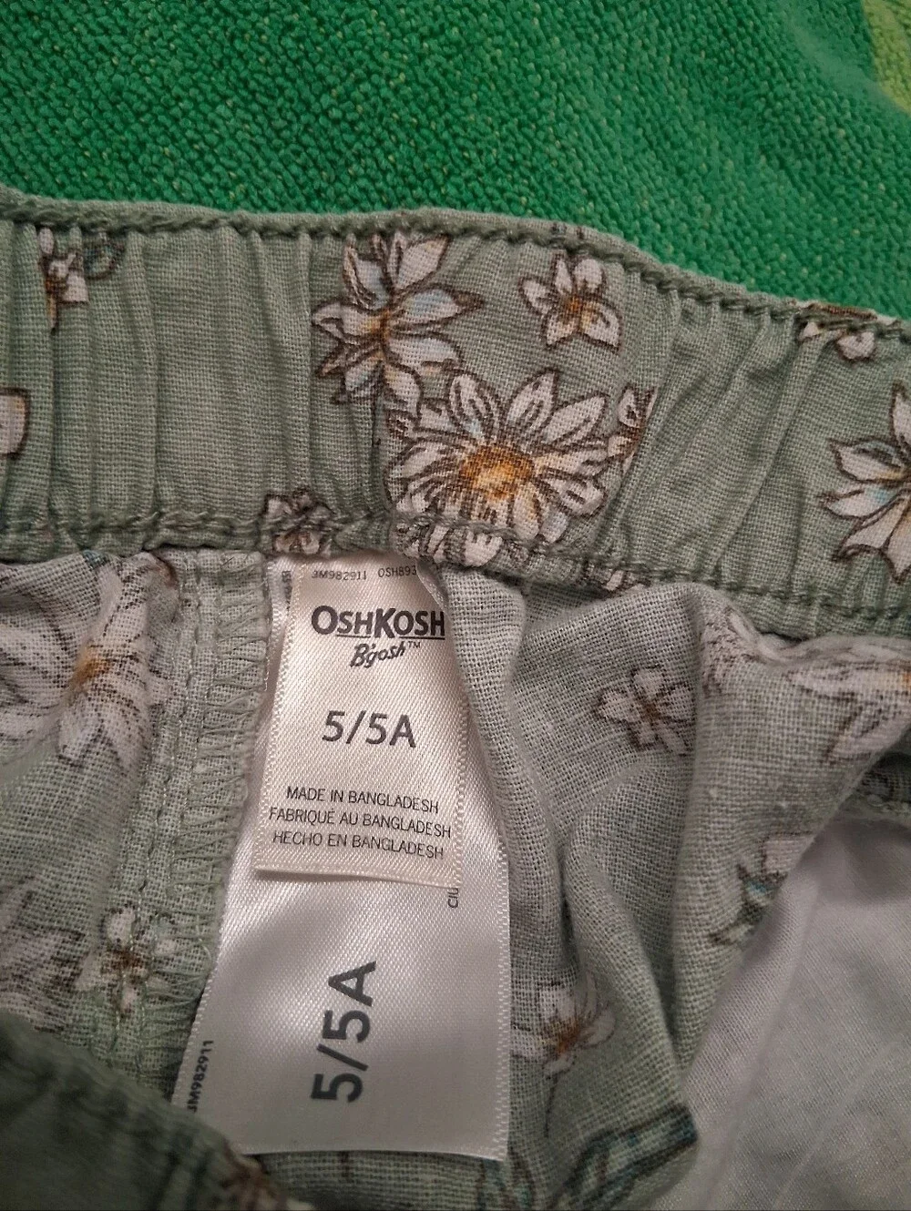 Osh Kosh Floral Shorts Size 5